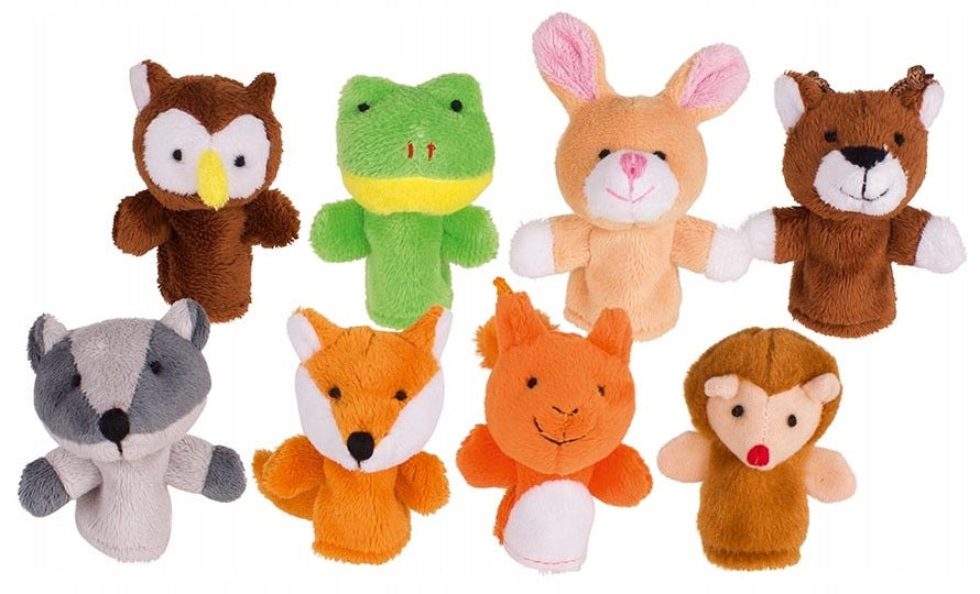 FINGER PUPPETS FOREST ANIMALS HOMEMADE TEARZYK Brand Goki