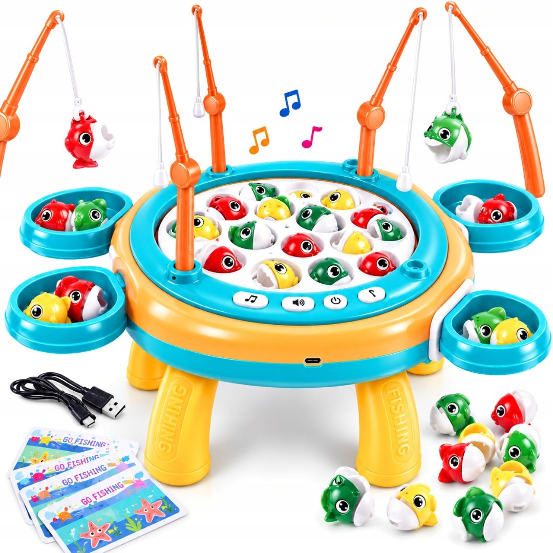 FISH ARCADE GAME FISHING FOR MAGNET 2IN1 FISHING RODS FAMILY GAME 3+