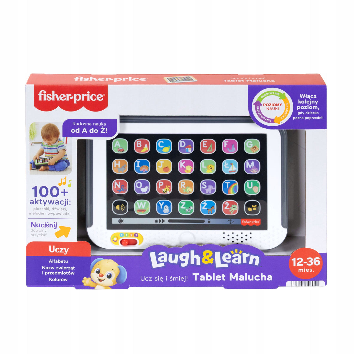 FISHER PRICE EDUCATIONAL TODDLER TABLET interactive for kids +12m JNH92