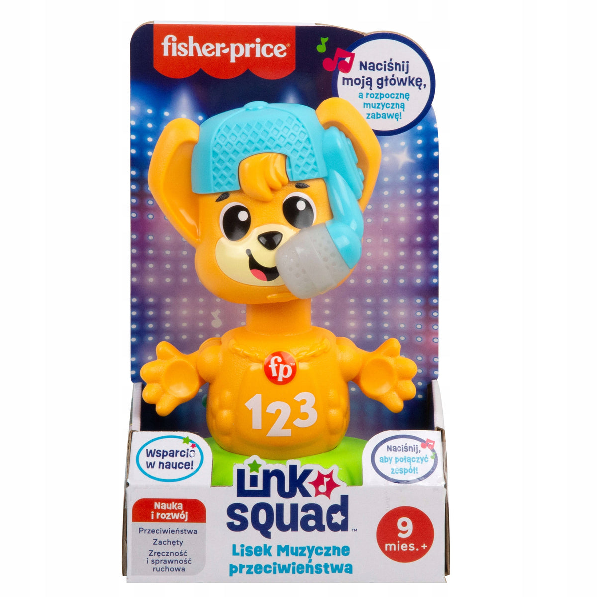 FISHER PRICE LINK SQUAD INTERACTIVE FOX educational toy +9 months Packaging status original