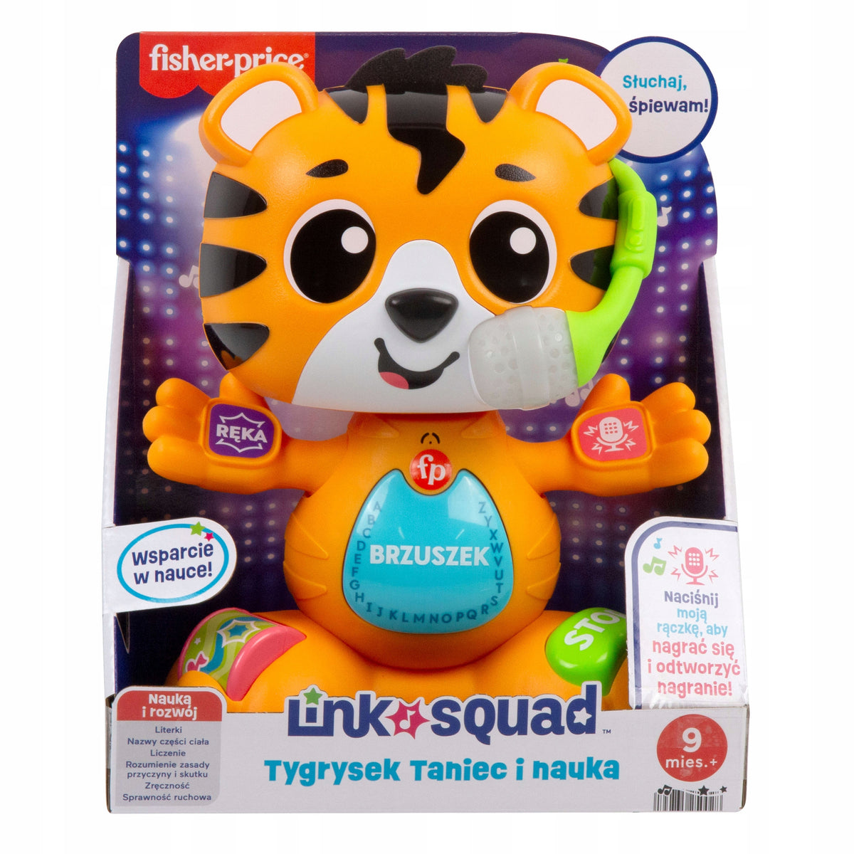 FISHER PRICE LINK SQUAD INTERACTIVE TIGER educational toy +9 months Brand Fisher-Price