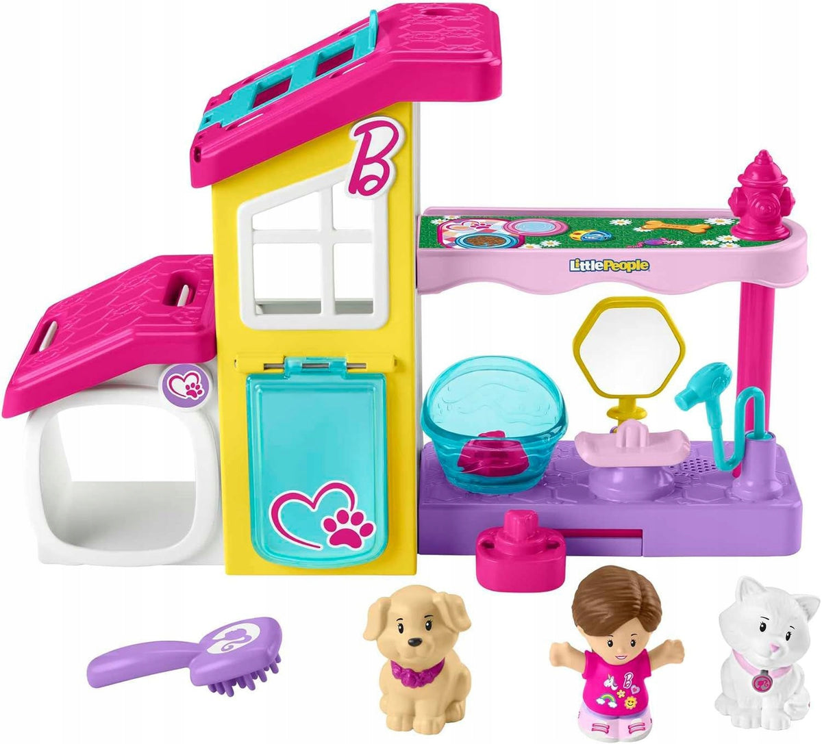 FISHER-PRICE - LITTLE PEOPLE BARBIE PLAY AND CARE PET SPA (HJW76) Packaging status original