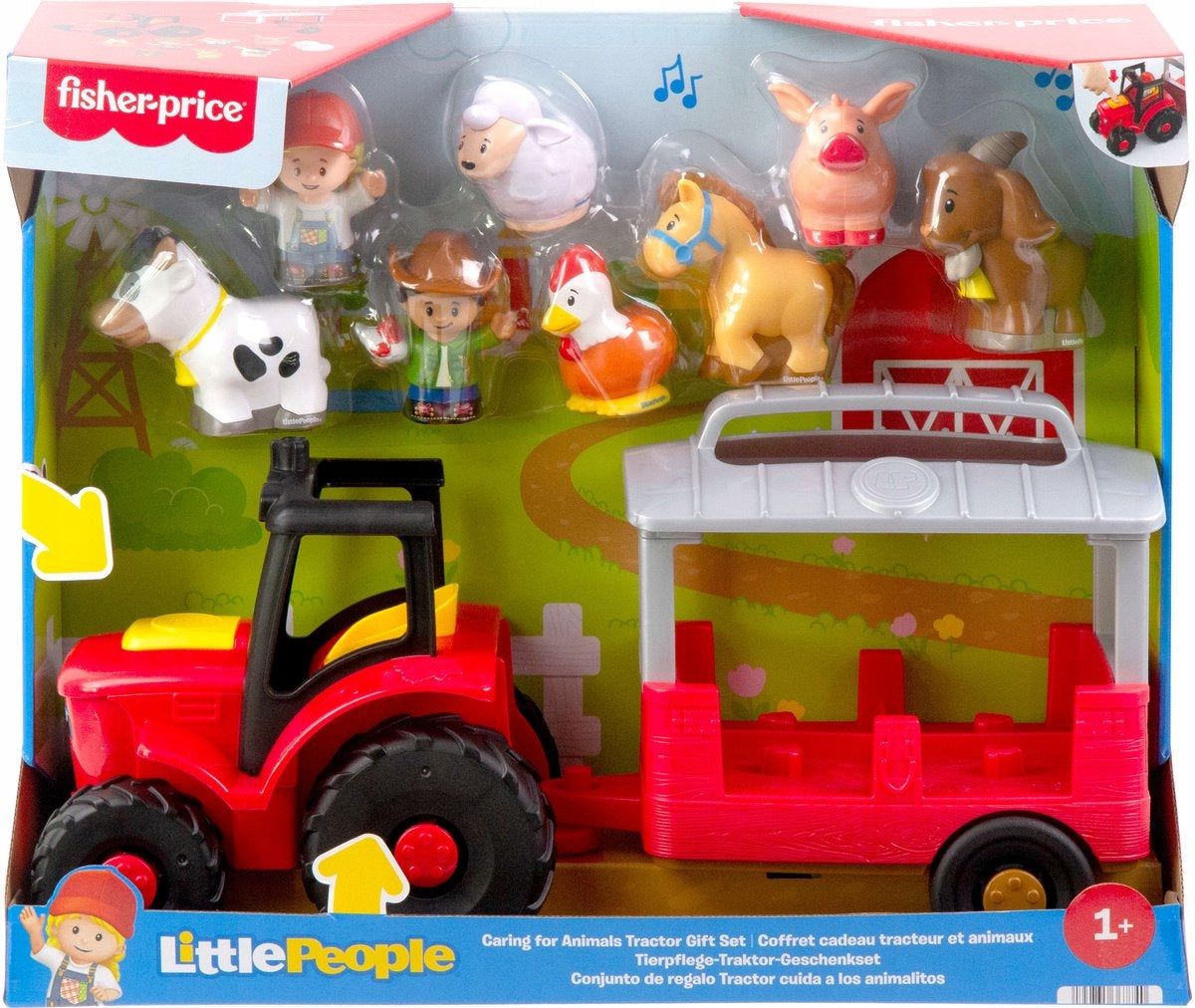 FISHER PRICE LITTLE PEOPLE TRACTOR FARM, interactive toy for toddler