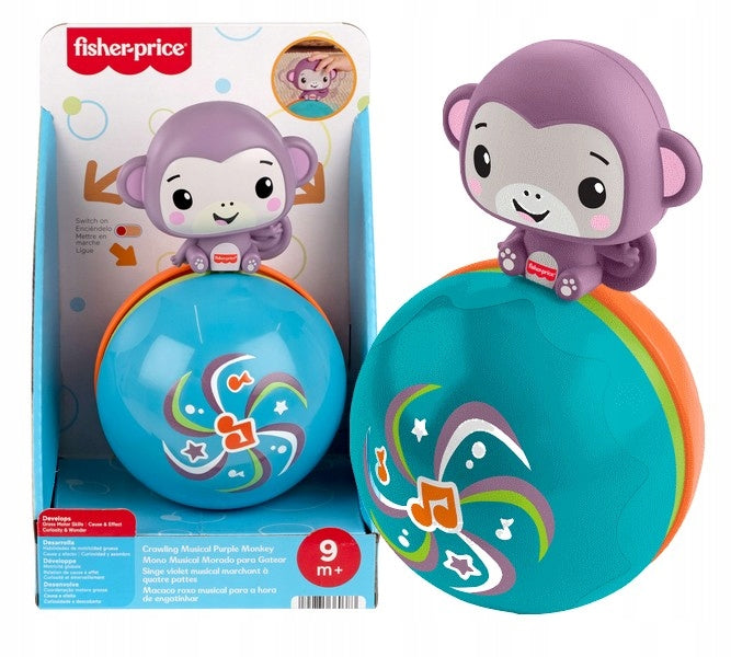 FISHER PRICE MONKEY CRAWLING BALL for baby +9 months