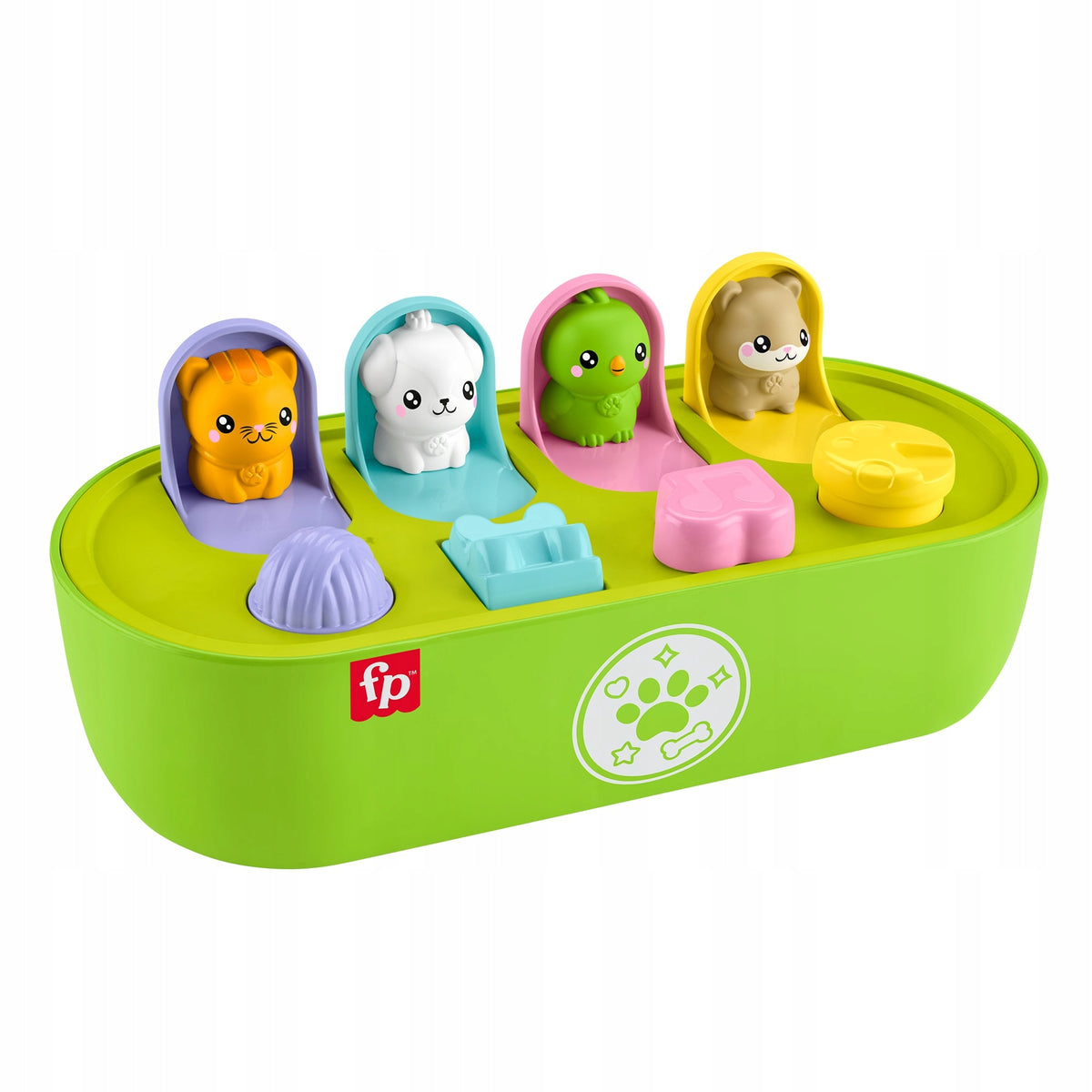 FISHER PRICE POP-UP ANIMALS arcade toy for baby +9 m Brand Mattel