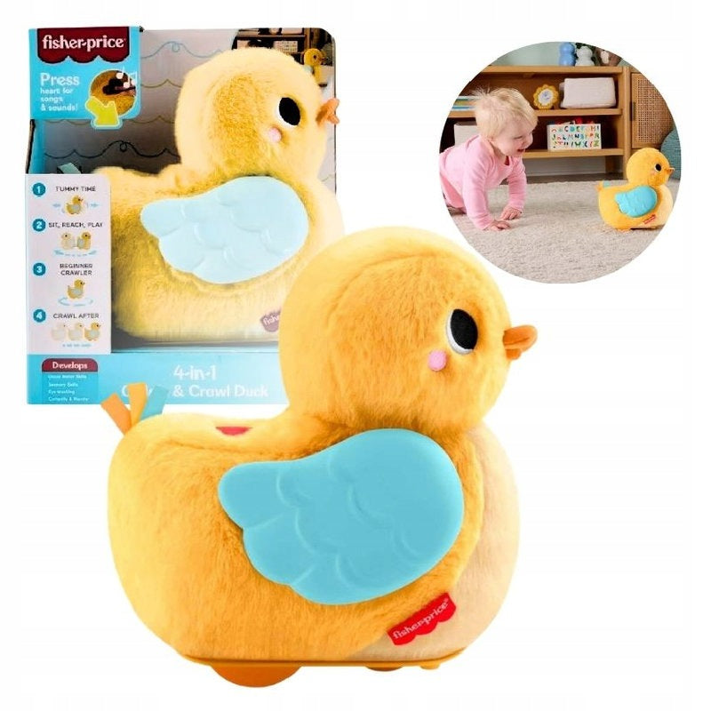 FISHER PRICE RIDING DUCK FREAK INTERACTIVE EDUCATIONAL TOY 4IN1