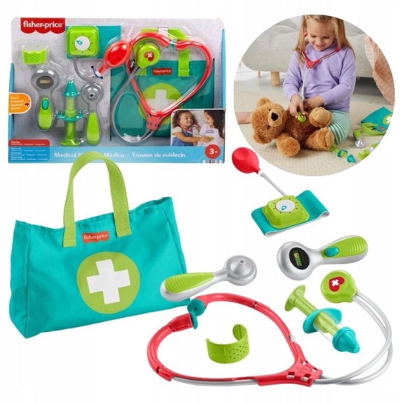 FISHER PRICE SET DOCTOR FOR CHILDREN ACCESSORIES OF A SMALL DOCTOR