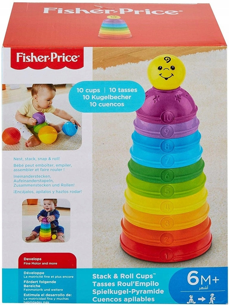 FISHER PRICE SETTING CUPS for toddler pyramid puzzle W4472 Packaging status original