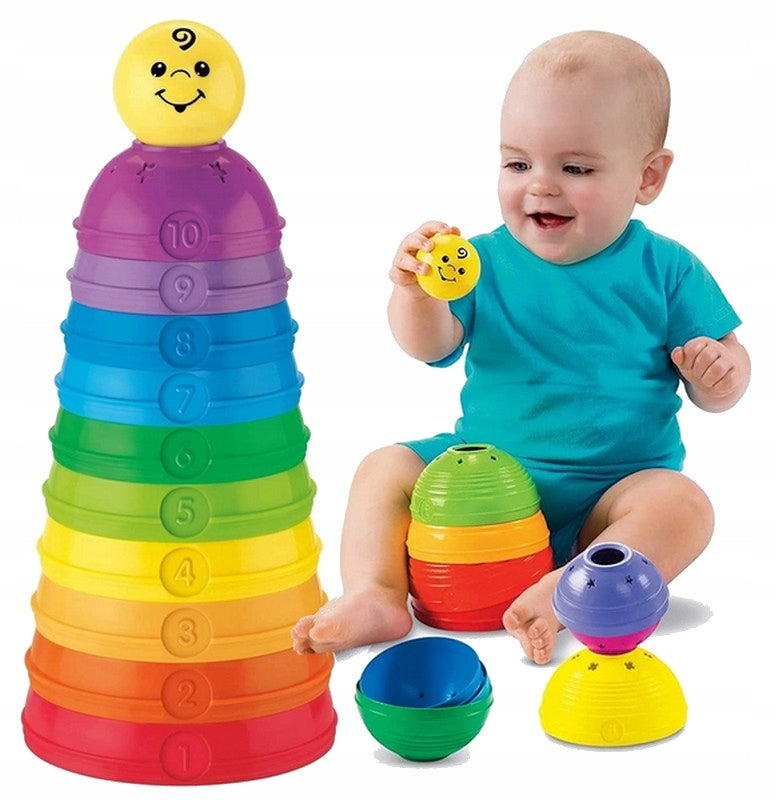 FISHER PRICE SETTING CUPS for toddler pyramid puzzle W4472