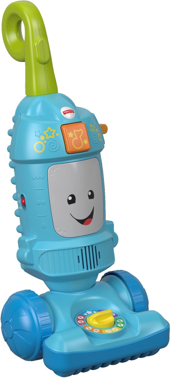 FISHER PRICE VACUUM CLEANER INTERACTIVE EDUCATIONAL TOY 12M+ ANG Brand Fisher-Price