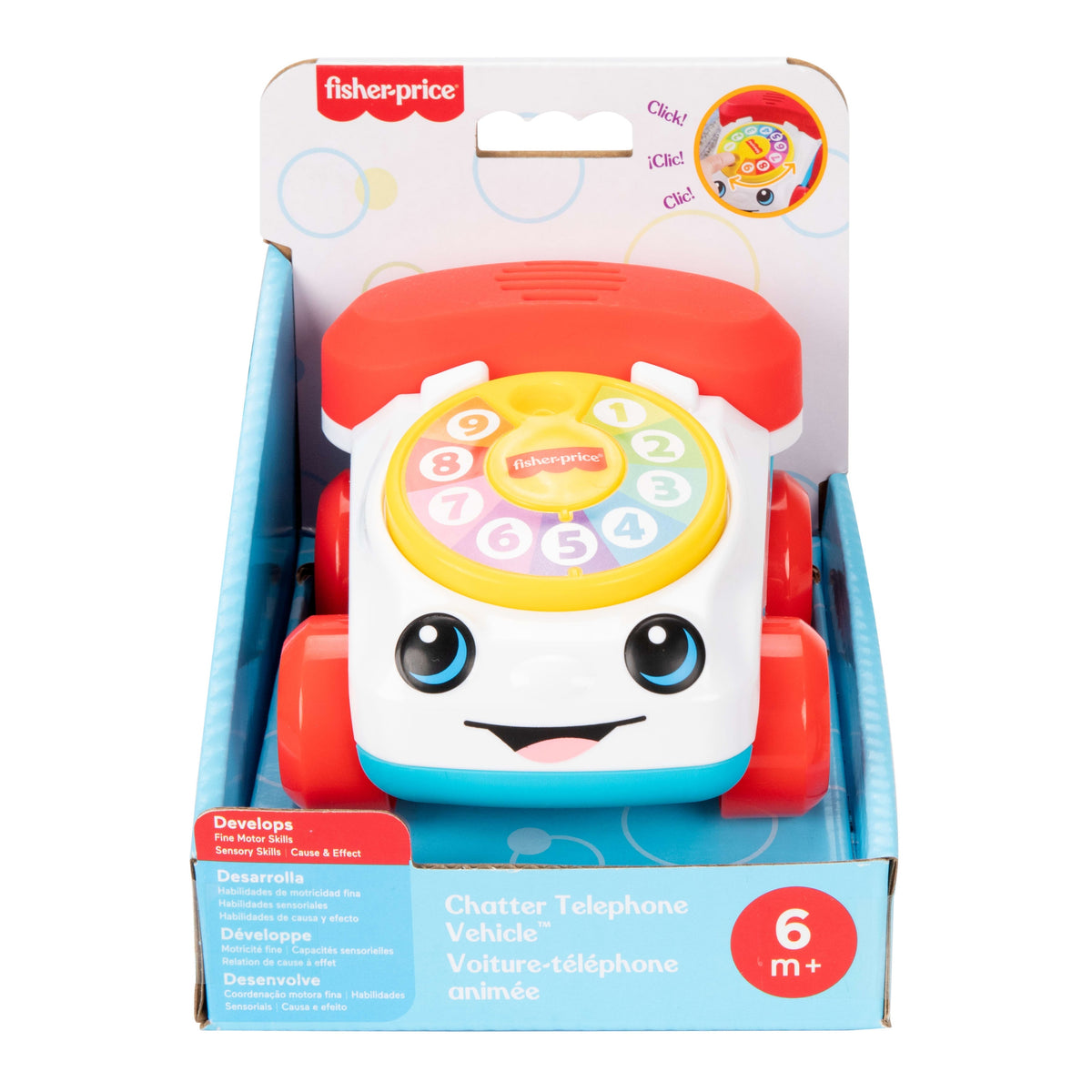 FISHER PRICE VEHICLE PHONE TALKING CAR toy for baby +6 months Packaging status original