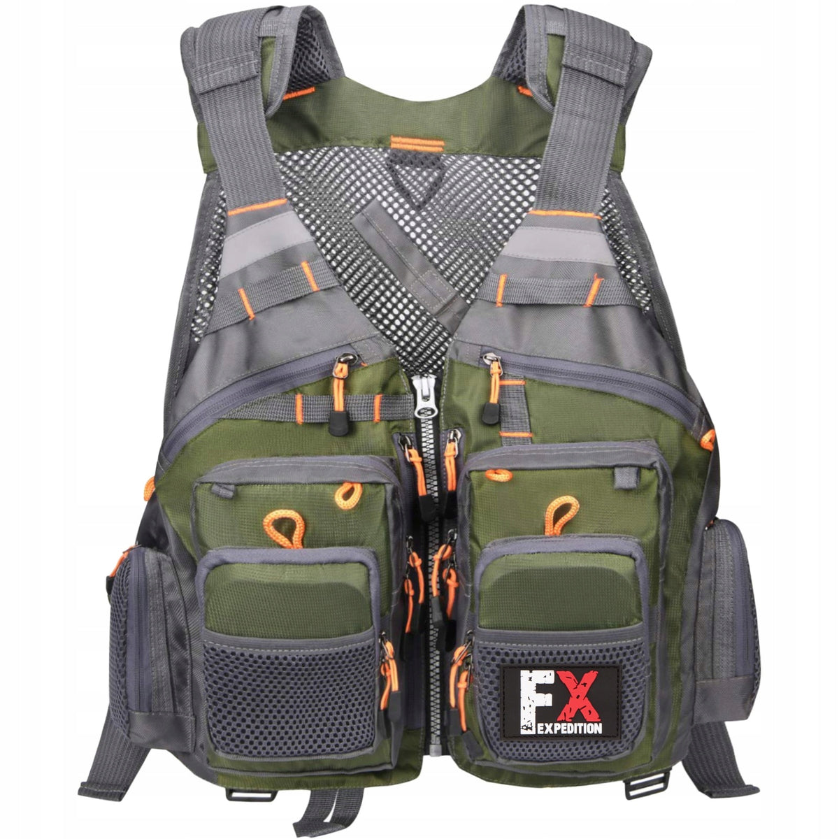 FISHERMAN'S VEST ADJUSTABLE S-XXXL LIGHTWEIGHT 7 FISHING POCKETS