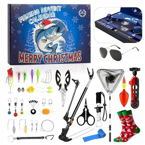 FISHING ADVENT CALENDAR 2025 24-DAY FISHING CALENDAR FOR KITCHEN Packaging status original