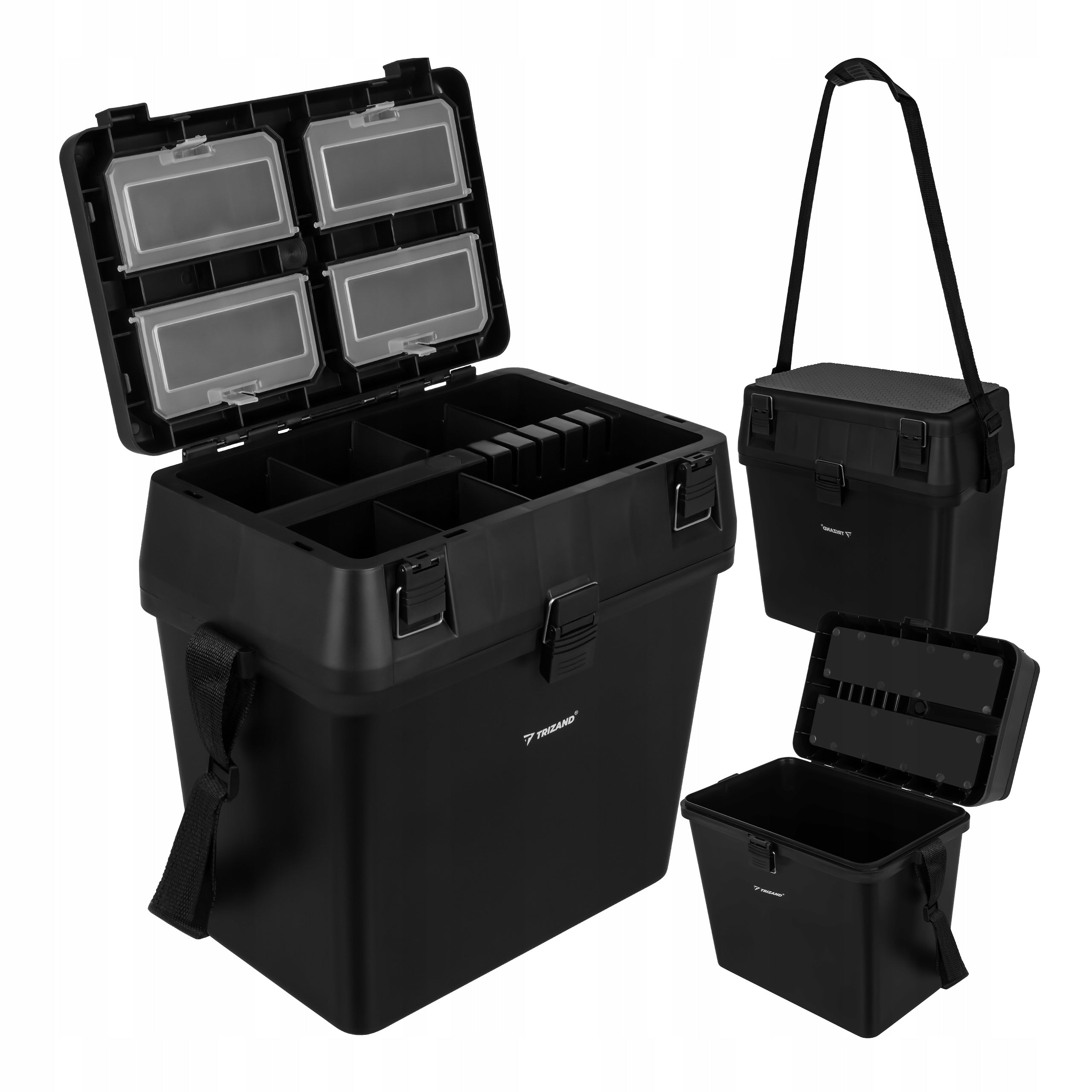 FISHING BOX SEAT 140KG FOR ACCESSORIES FLOAT GROUND SPINNING +BELT Manufacturer code Skrzynia wędkarska Trizand 24712
