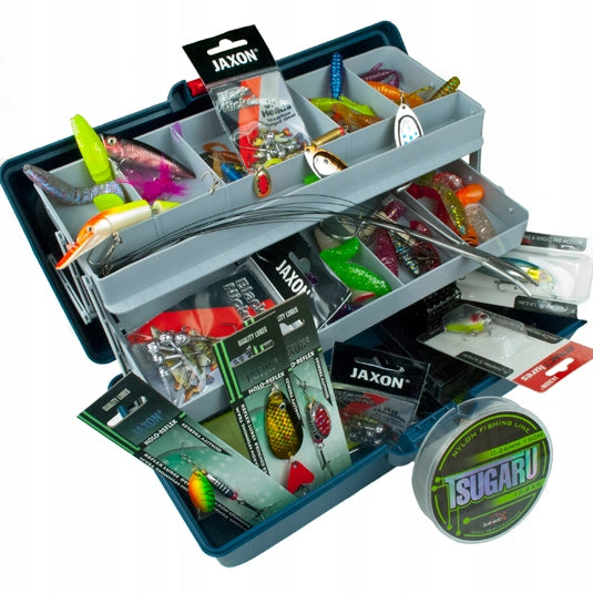 FISHING BOX spinning JAXON set of 68 accessories