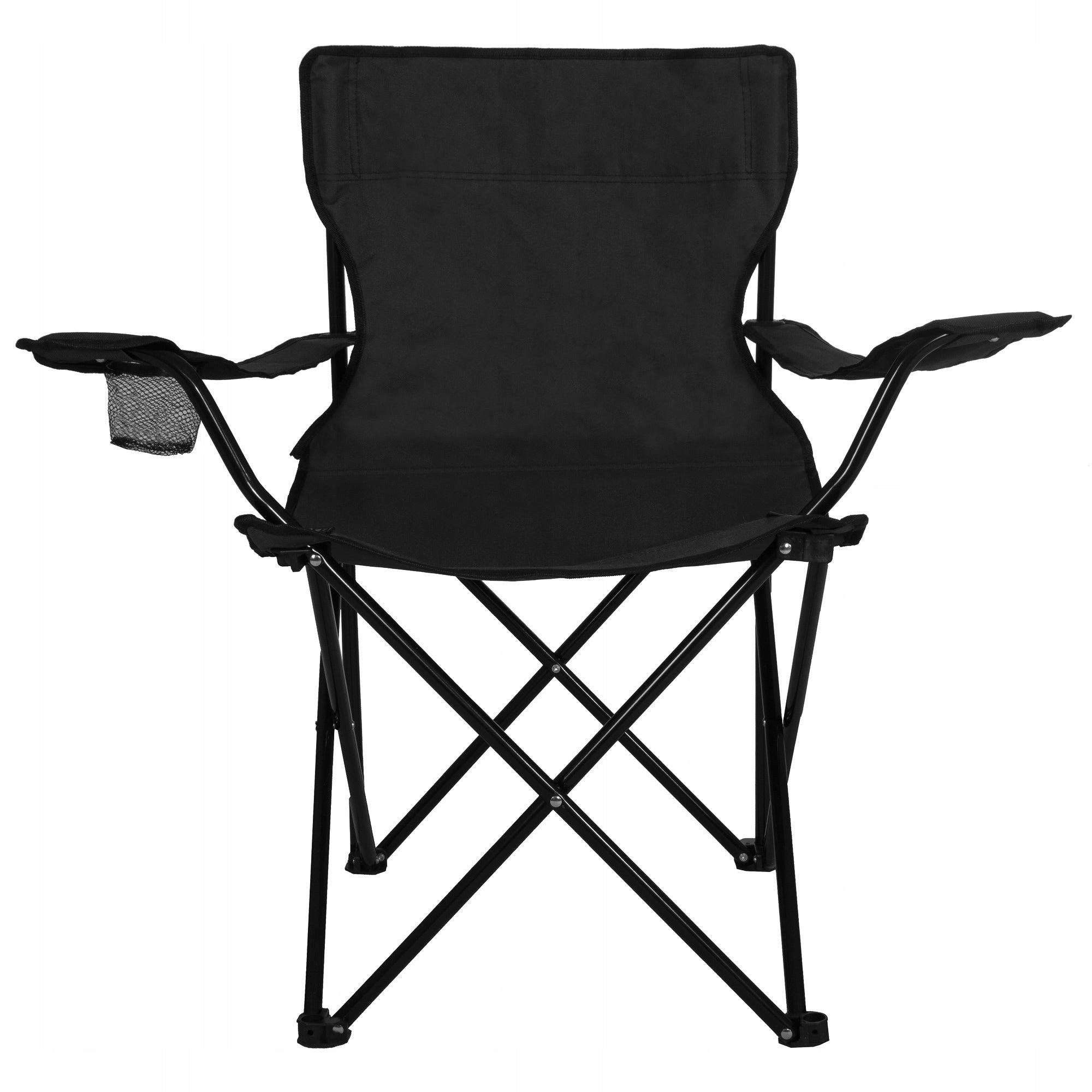 FISHING CHAIR BLACK FOLDING STEEL HIKING CHAIR Manufacturer code MIN-28185