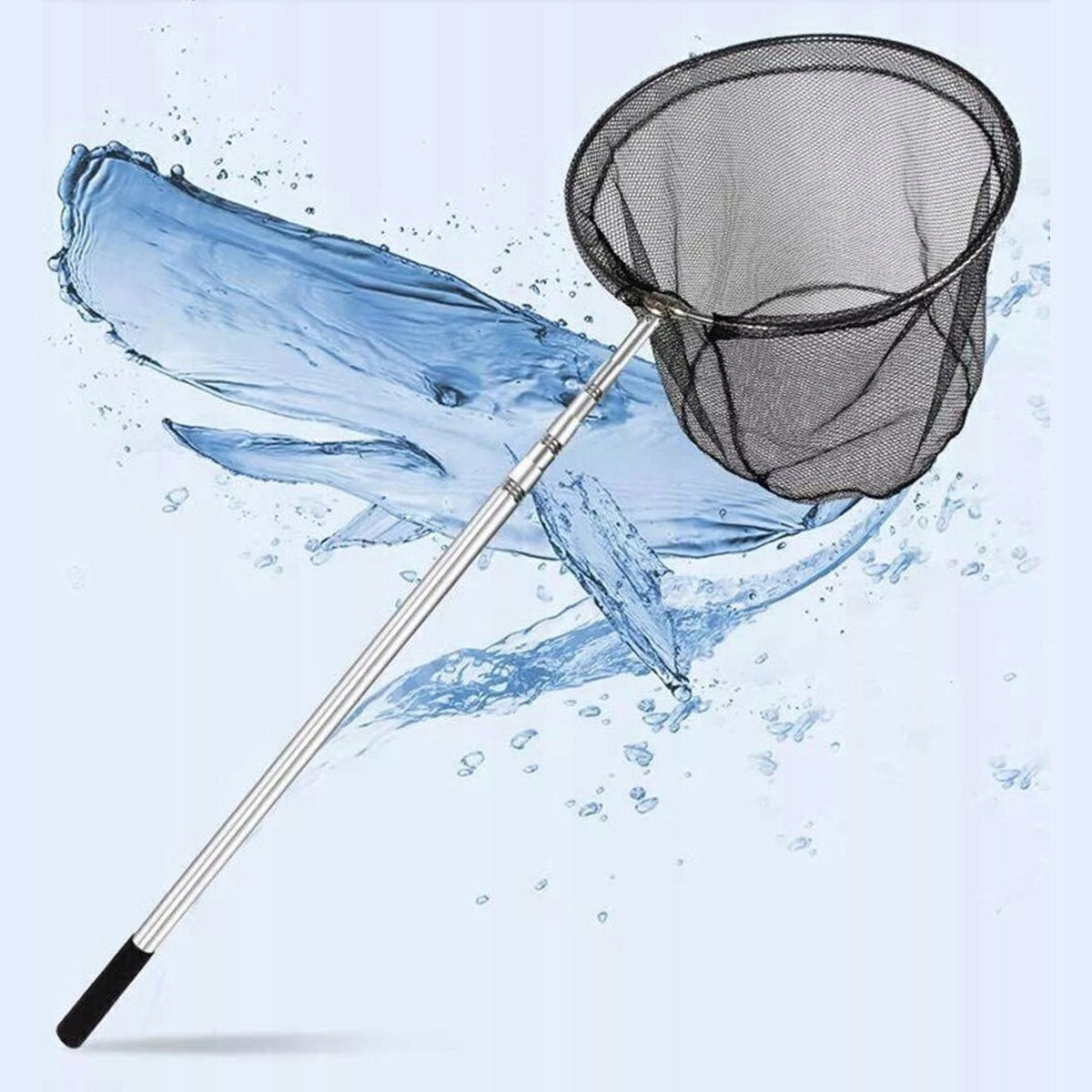 FISHING LANDING NET TELESCOPE FOLDING stainless steel 180cm Packaging status original