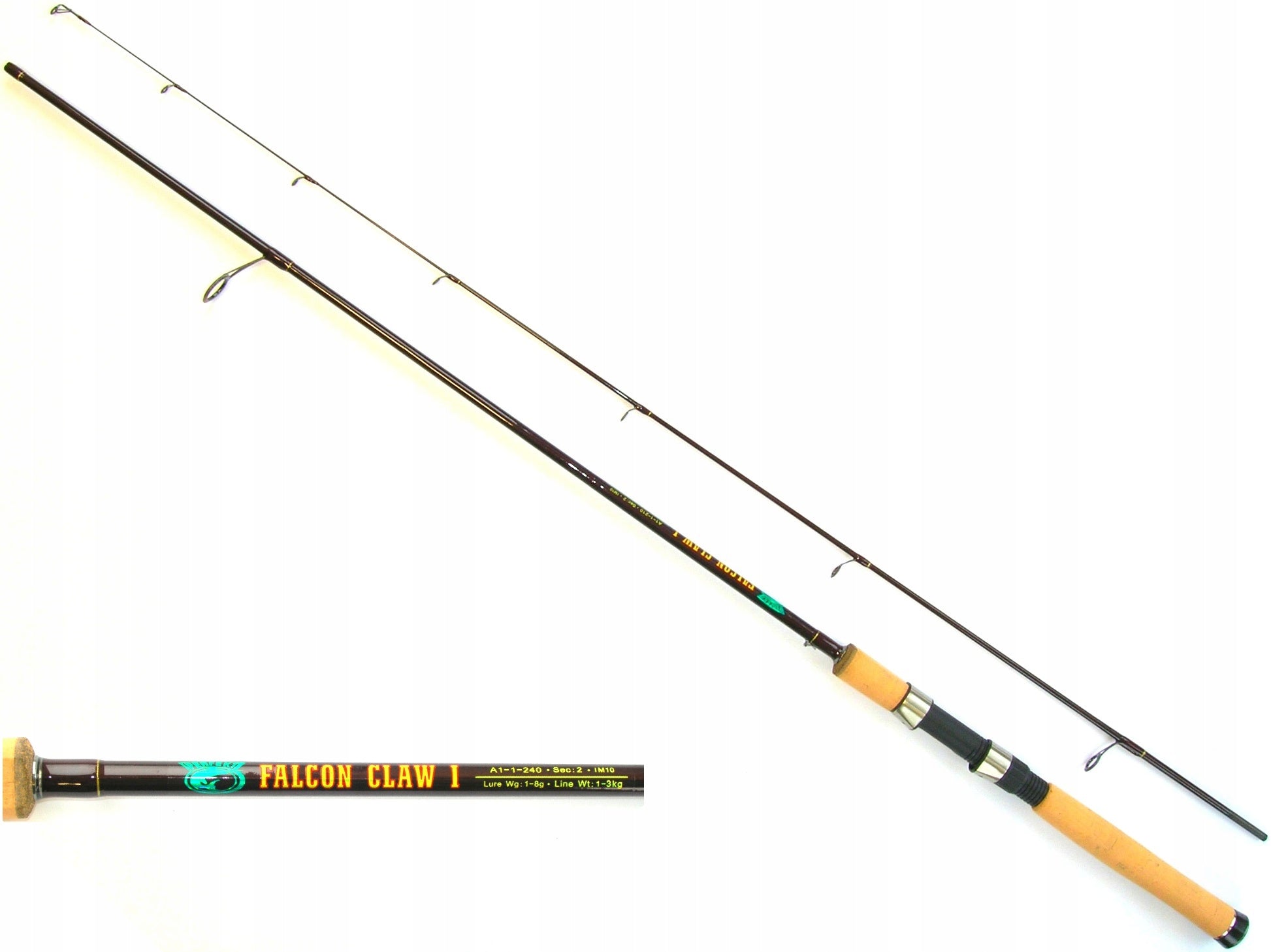 FISHING ROD PERFEKT FALCON CLAW AND SPINNING ON PERCHES U.L 2,40 m / 1 - 8 gr X-FAST