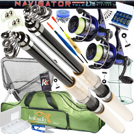 FISHING SET FLOAT GROUND 2,7M FISHING ROD 25 PCS ACCESSORIES ALL HOKKAIDO