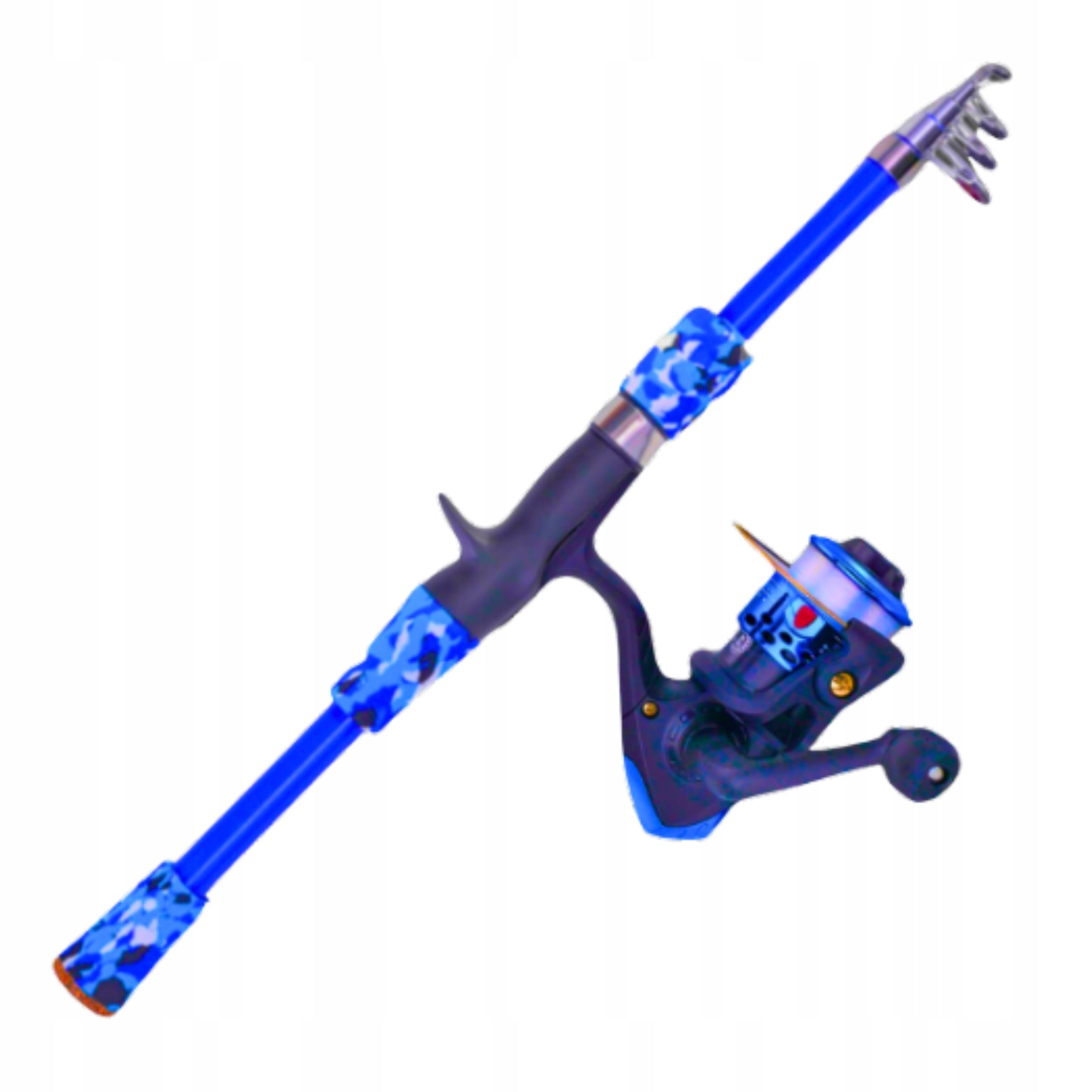 FISHING SET FOR CHILDREN BLUE FLOAT ROD FOR BEGINNERS Manufacturer code 278426