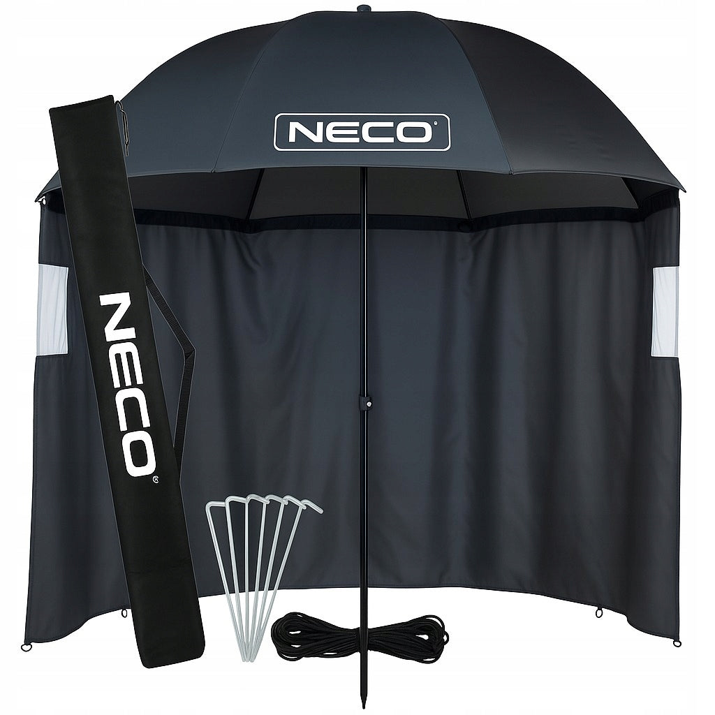 FISHING UMBRELLA WITH COVER NECO ADJUSTABLE SOLID LARGE 250CM + COVER Packaging status original
