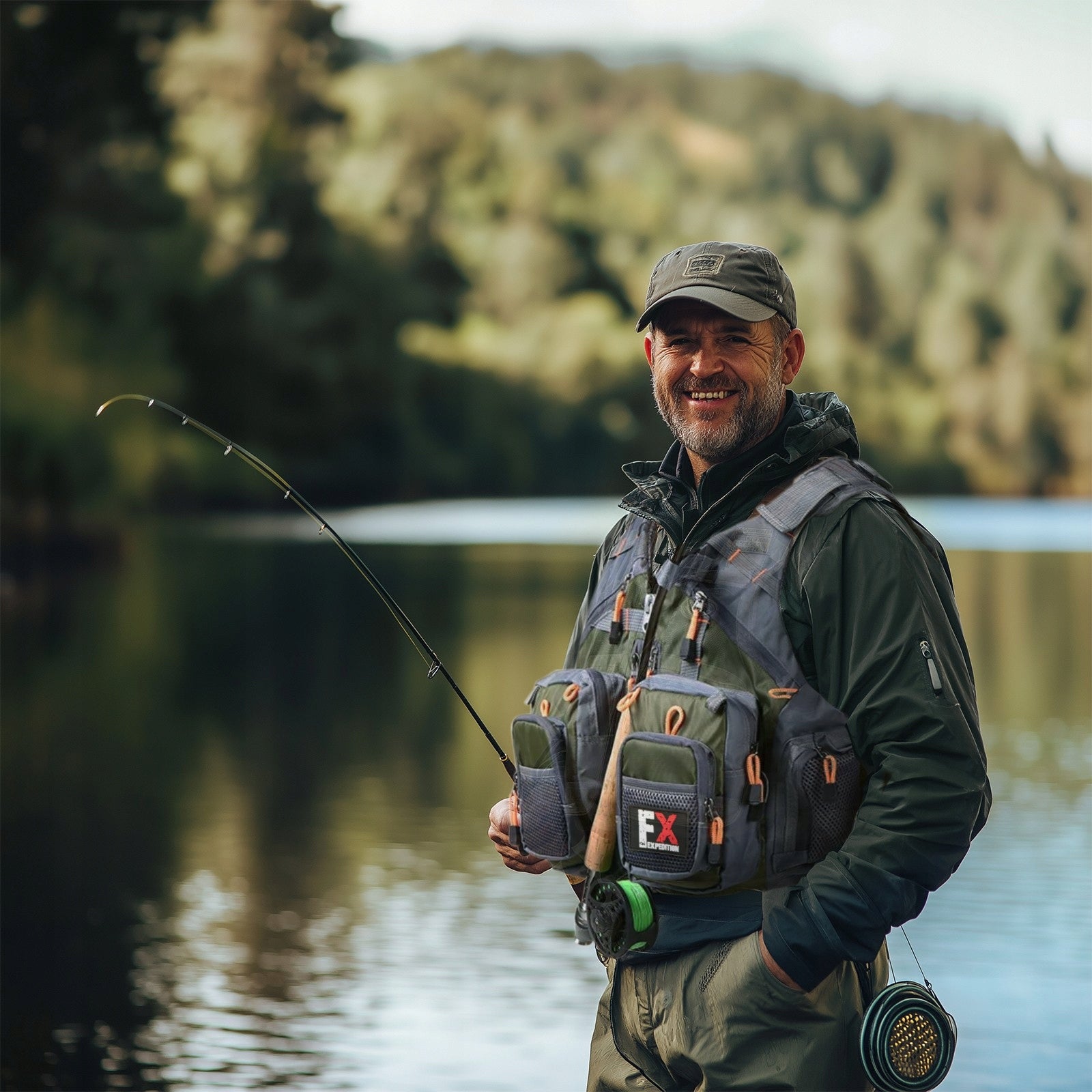 FISHING VEST WITH POCKETS ADJUSTABLE LIGHTWEIGHT UNIVERSAL ADJUSTABLE Brand no brand