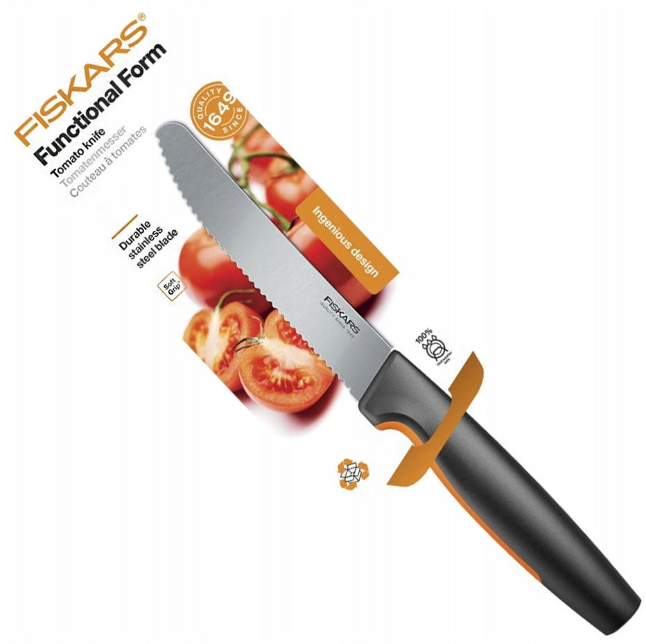 FISKARS FRUIT VEGETABLE TOMATO KNIFE SERRATED FUNCTIONAL FORM 11,3cm Manufacturer code 1057543