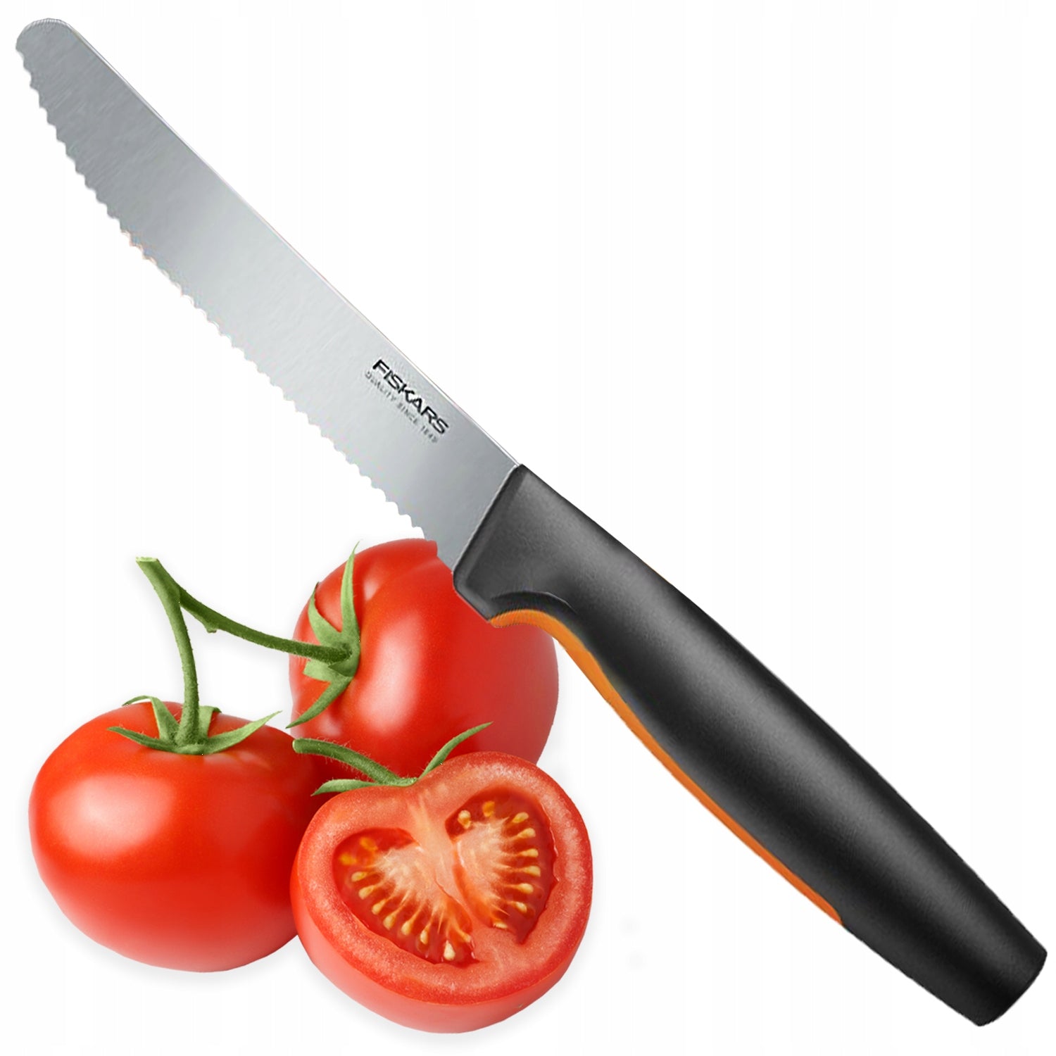 FISKARS FRUIT VEGETABLE TOMATO KNIFE SERRATED FUNCTIONAL FORM 11,3cm
