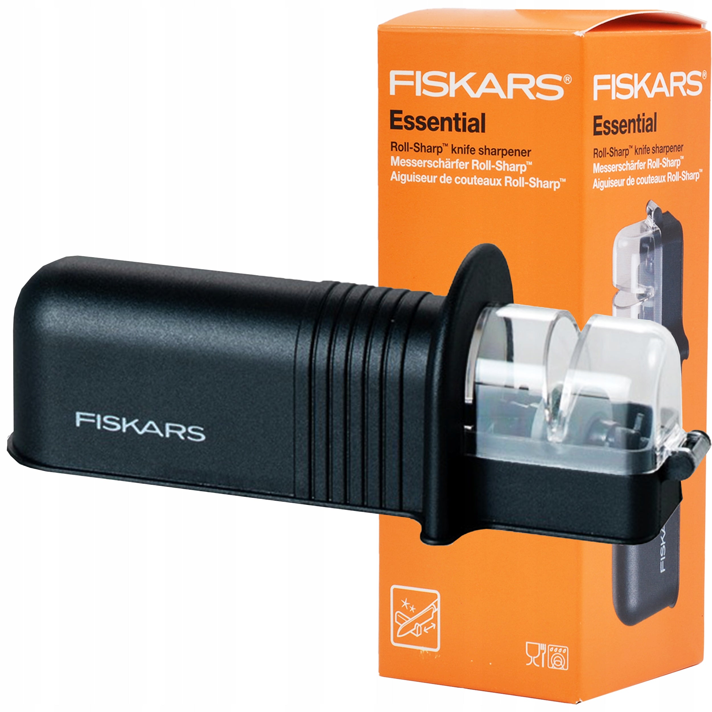 FISKARS KITCHEN KNIFE SHARPENING KNIFE ROLL SHARP CERAMIC