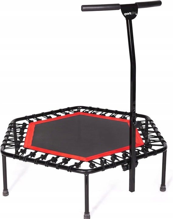 FITNESS TRAMPOLINE WITH HANDLE 126 CM 130 KG SPORTPLUS