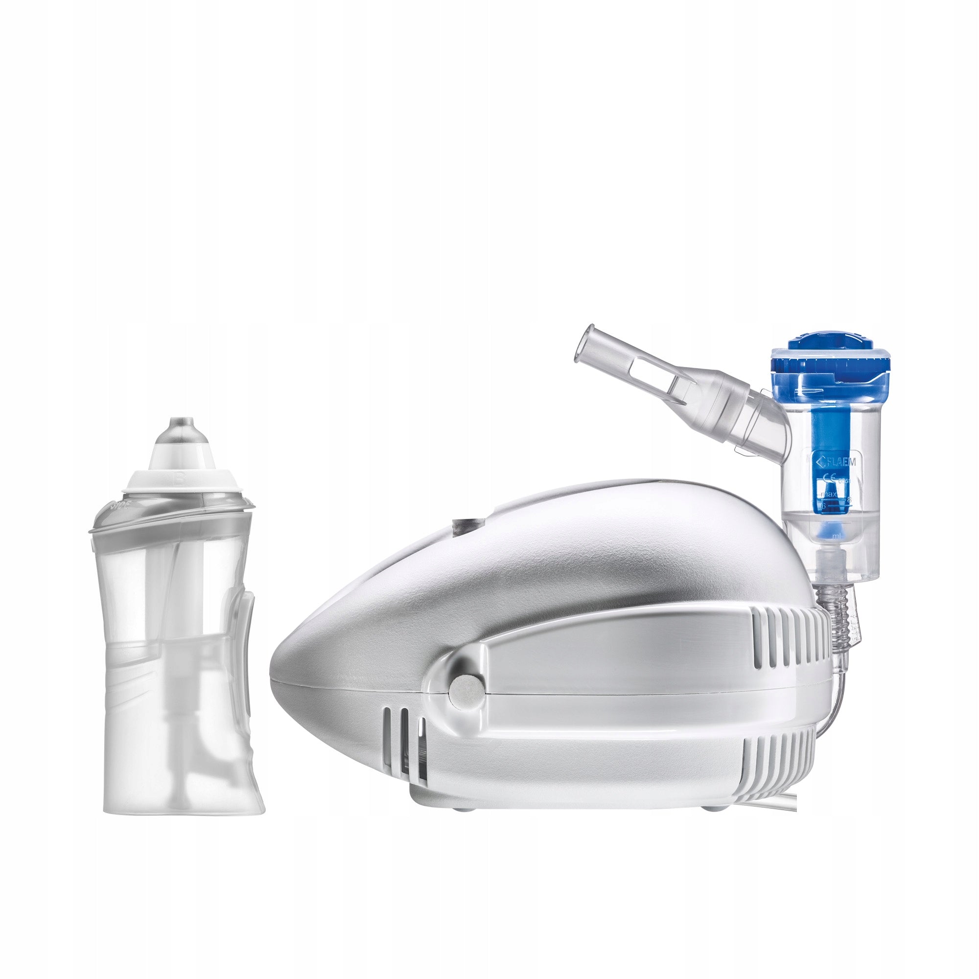 FLAEM AIRMATE NEBULISER INHALER WITH NASAL IRRIGATOR, CHILDREN AND ADULTS Color white