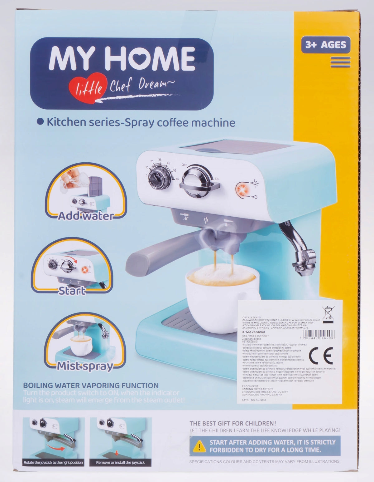 FLASK COFFEE MAKER WITH WATER FLOW FUNCTION SMALL AGD FOR CHILDREN Color multicolor