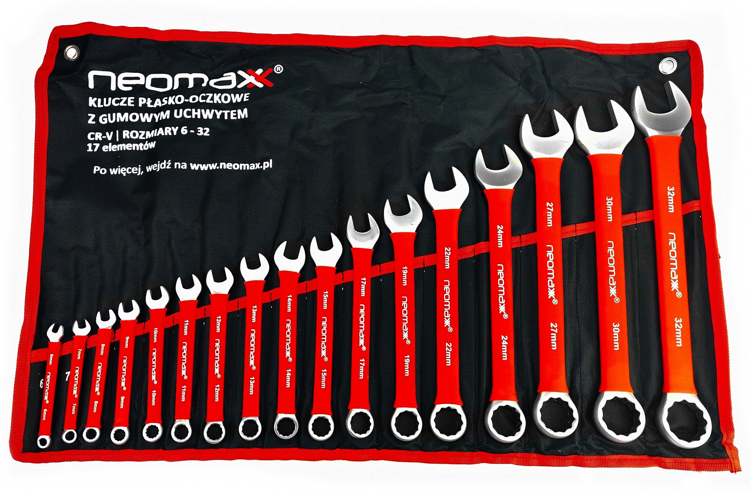 FLAT EYE WRENCHES 6-32 SET OF FLAT WRENCHES IN RUBBER CRV 17EL. SET Manufacturer code G027