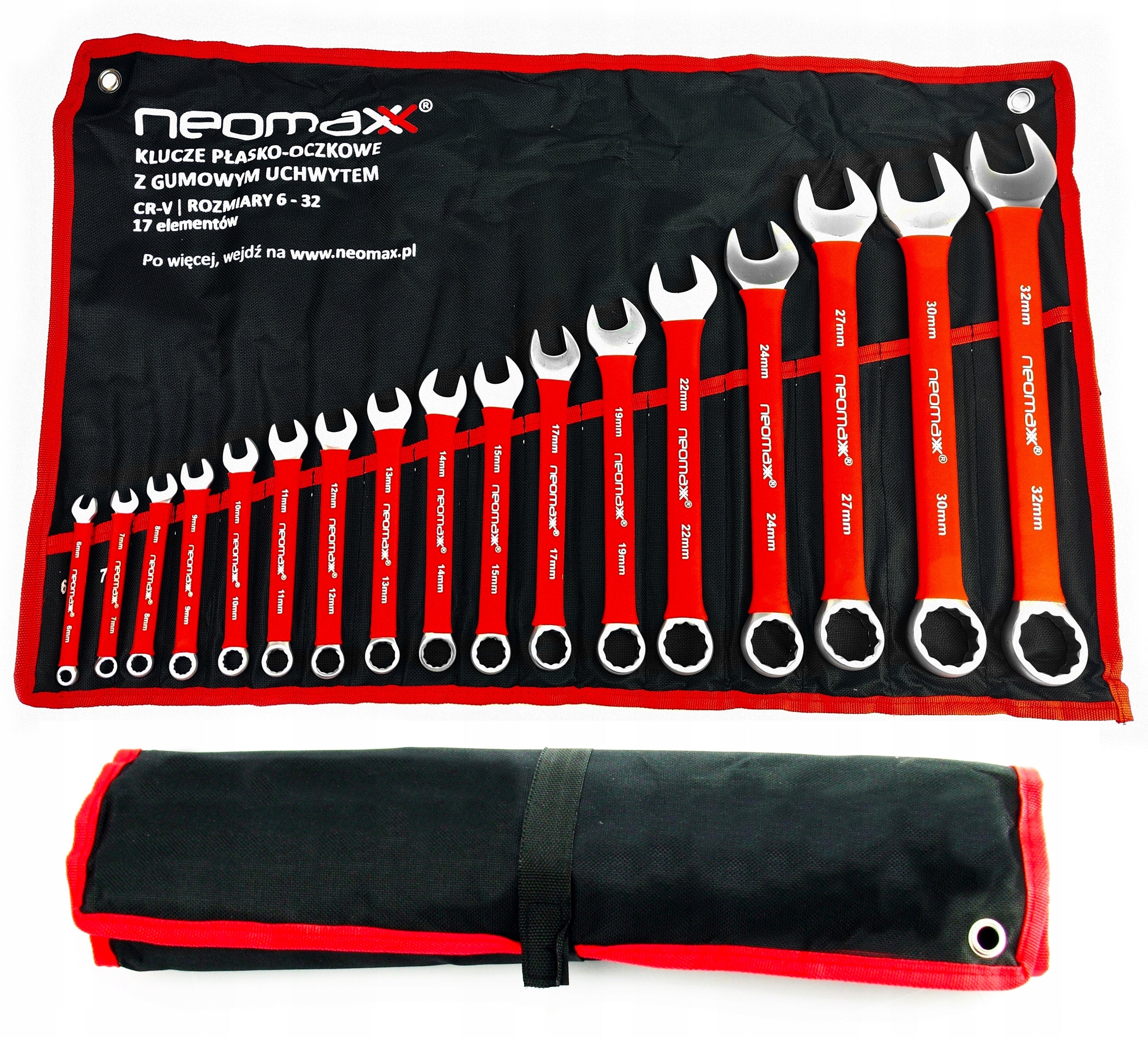 FLAT EYE WRENCHES 6-32 SET OF FLAT WRENCHES IN RUBBER CRV 17EL. SET