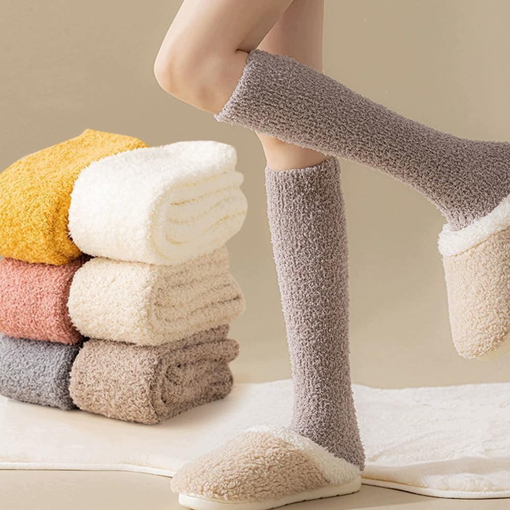 FLEECE SOCKS 3 PAIRS THICK WARM PLUSH FOR WINTER FEET SOFT Manufacturer code 5908331718739