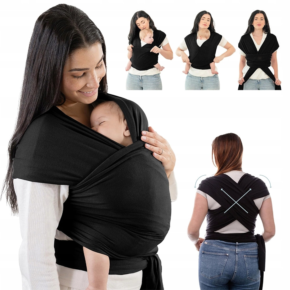 FLEXIBLE BABYWEARING SCARF 0.58X5.3M FOR NEWBORNS 3-15KG