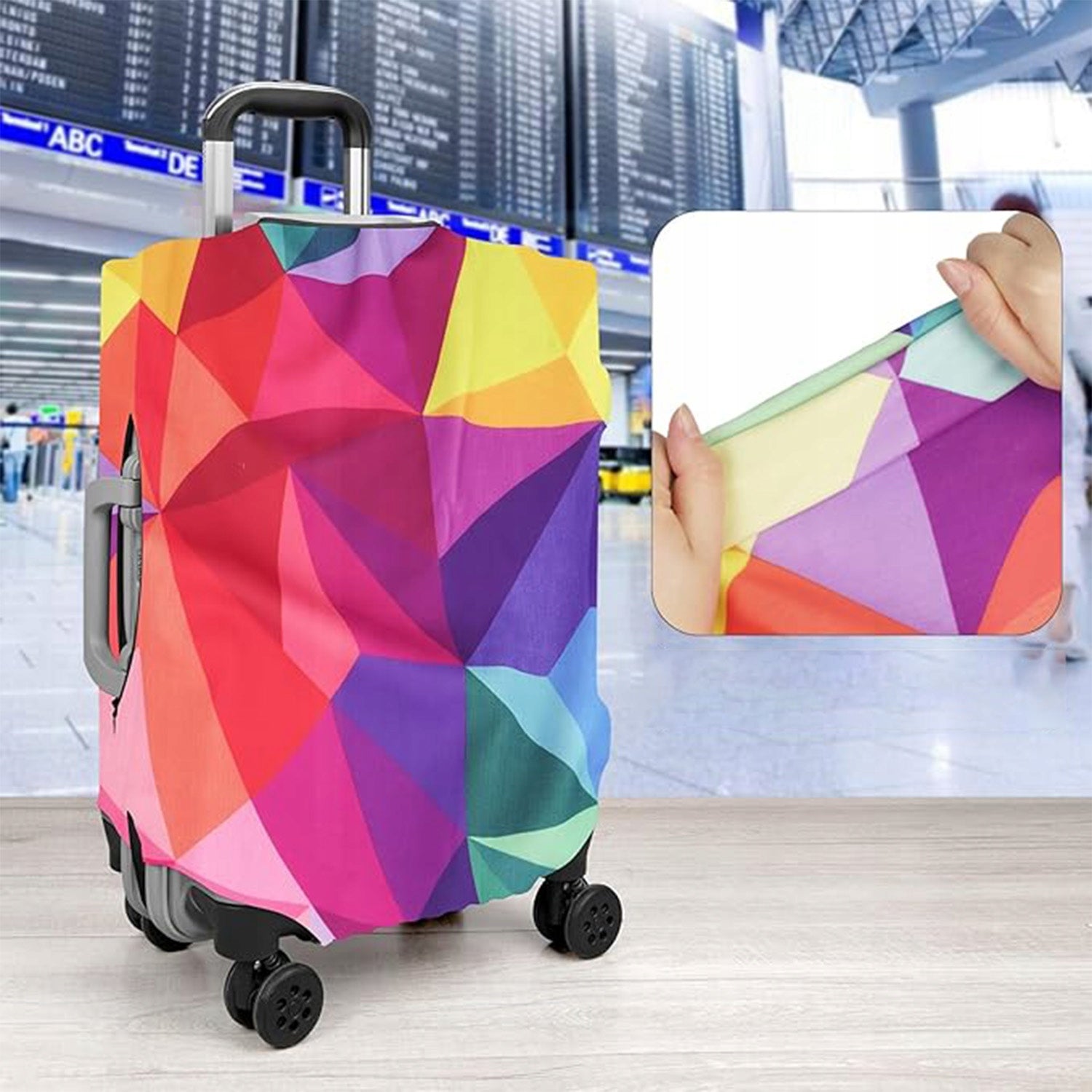FLEXIBLE PROTECTIVE COVER FOR TRAVEL LUGGAGE SUITCASE 70X 50X 30CM COLOR Manufacturer code NEL-IMP-25H547M