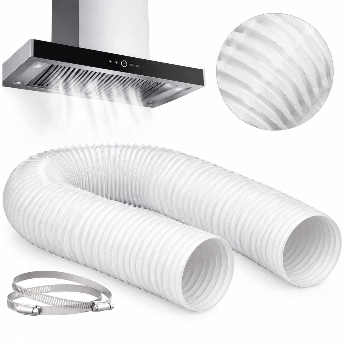 FLEXIBLE VENTILATION DUCT 155MM 5M FOR VENTILATION SYSTEMS