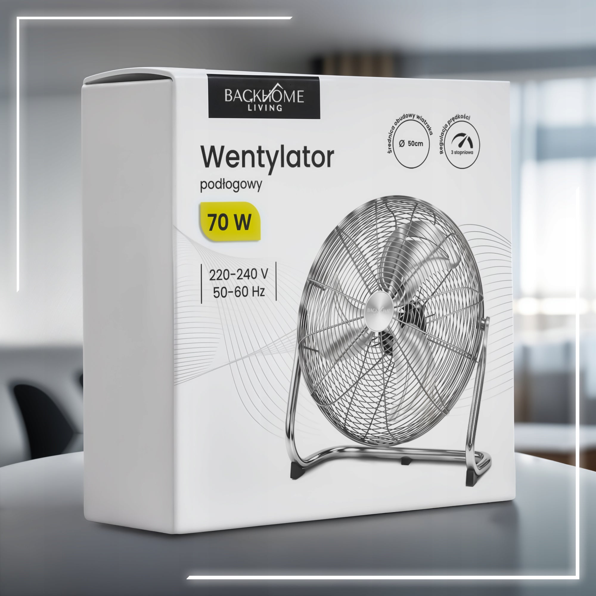 FLOOR FAN INDUSTRIAL METAL FAN CIRCULATOR STRONG XXL PRO EAN (GTIN) 5907367264043