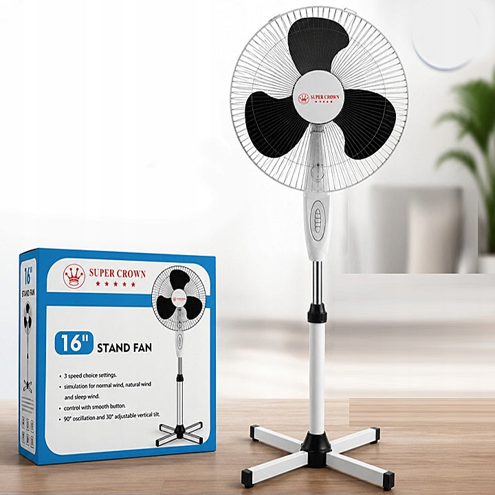 FLOOR STANDING FAN FREESTANDING FAN QUIET POWERFUL 40W PROPELLER Manufacturer code OWO11