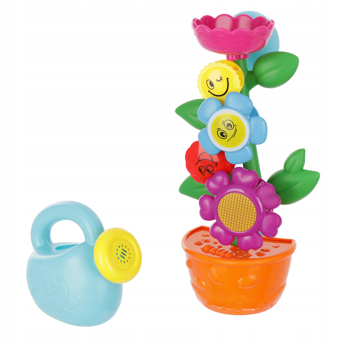 FLOWER BATH TOY WITH WATERING CAN Packaging status original
