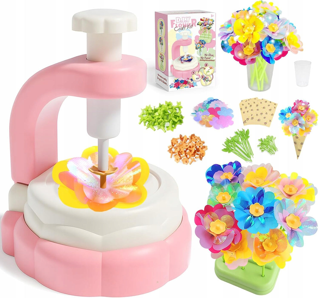 FLOWER MAKING MACHINE SET FLOWERS GARDEN BOUQUET 3D FOR GIRL Packaging status original