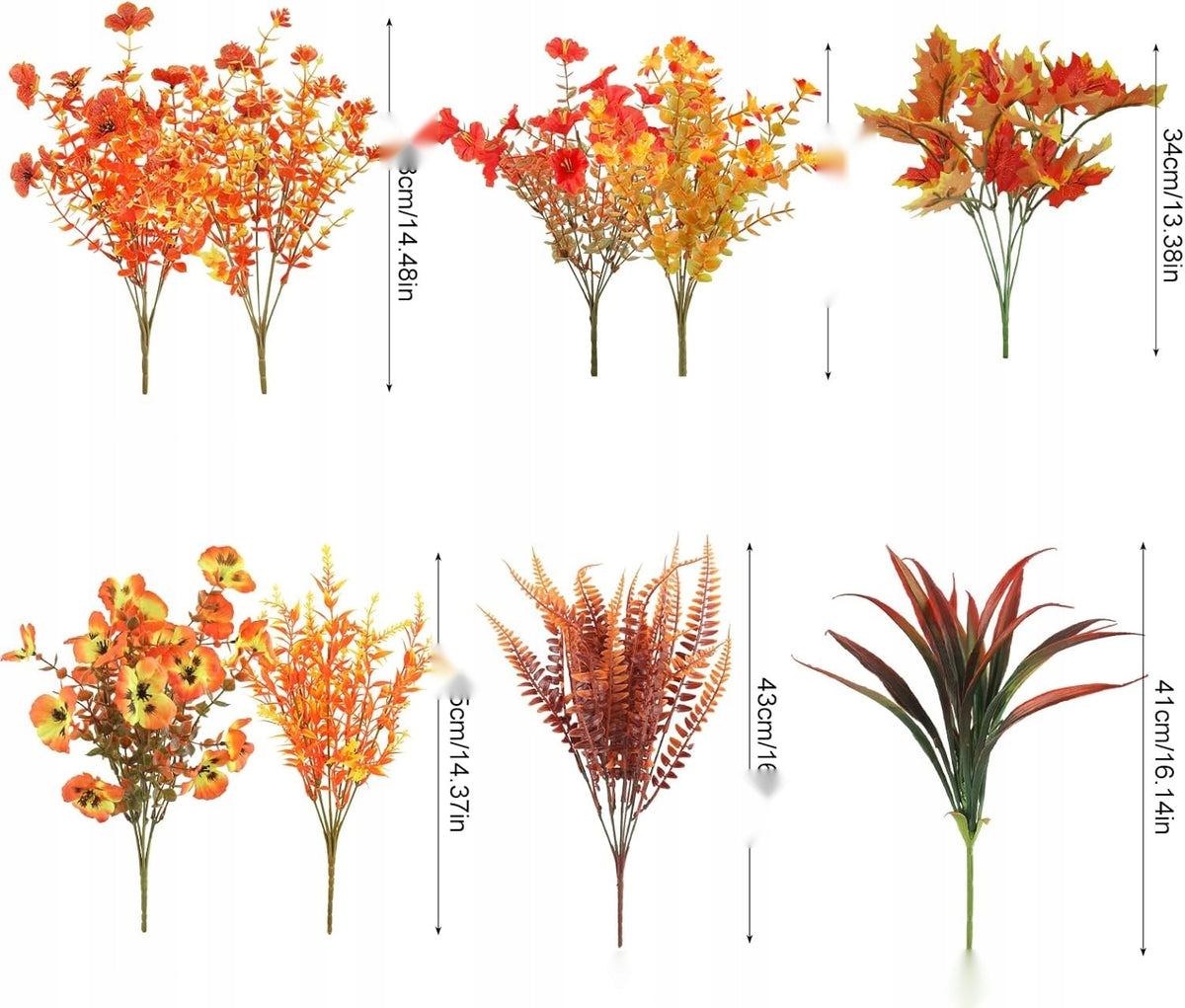 FLOWERS ARTIFICIAL SET OF 20 PIECES PLASTIC LEAVES EUCALYPTUS ORNAMENT HOUSE Manufacturer code 5908107634164