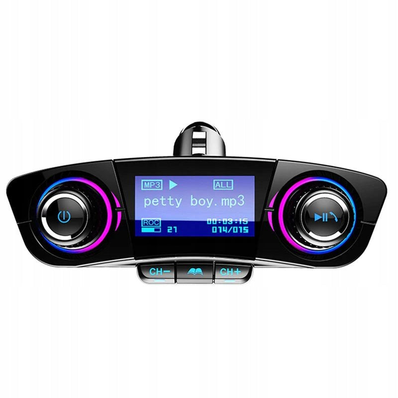 FM BLUETOOTH TRANSMITTER 5.0 USB MULTIFUNCTIONAL 8in1 HANDSFREE Brand DexXer