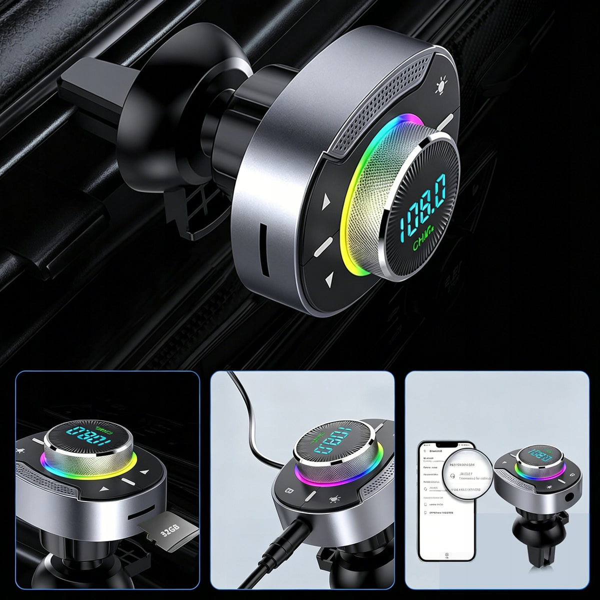 FM Car Bluetooth Transmitter for Car MP3 with Charger and Player Brand no brand