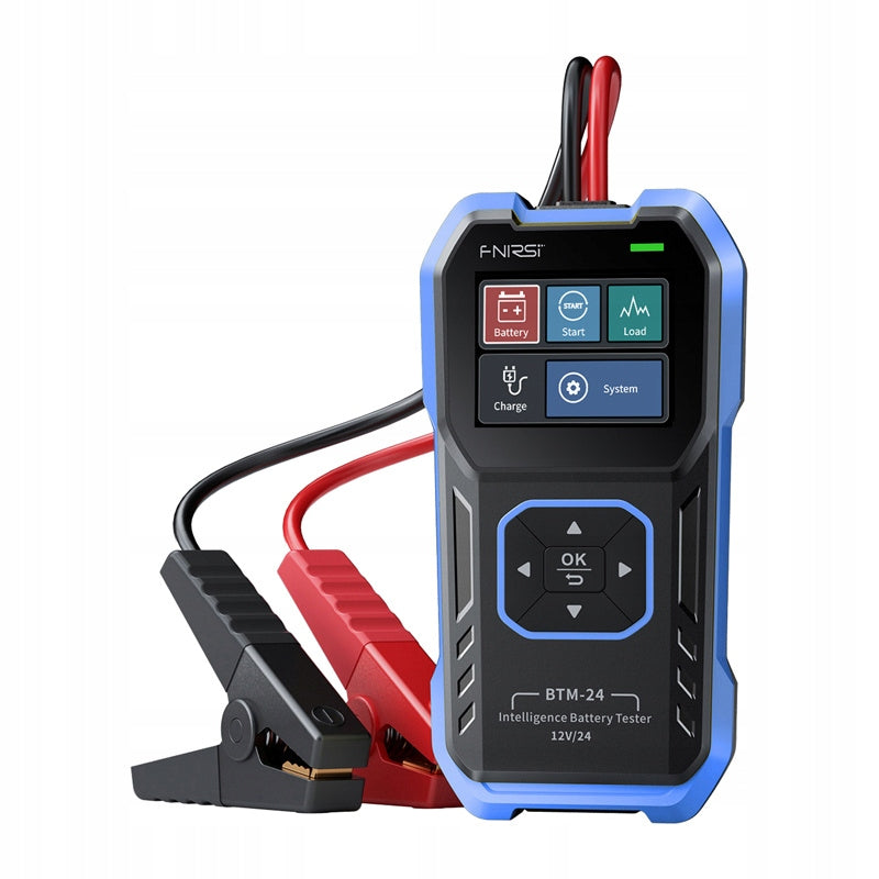 FNIRSI BTM-24 Battery Tester Car 12V 24V 2000A CCA LCD SOH SOC Pro