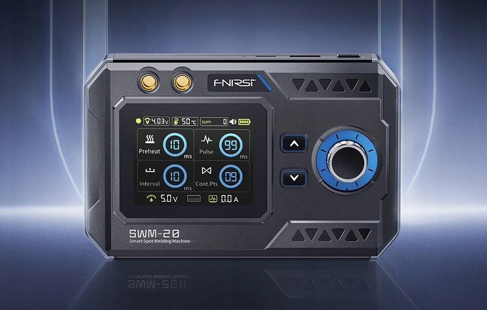FNIRSI SWM-20 Cordless Handheld Power Bank Welding Machine Powerbank 1200A Packaging status original