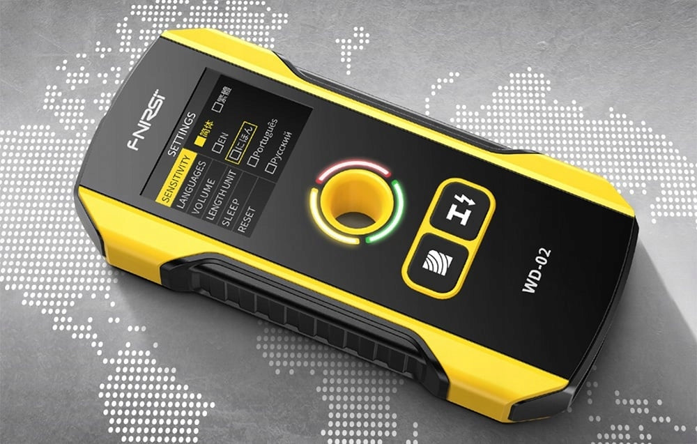FNIRSI WD-02 PROFESSIONAL DETECTOR OF PROFILES, METALS, WOOD, AC WIRES Manufacturer code FN-WD-02-SCR