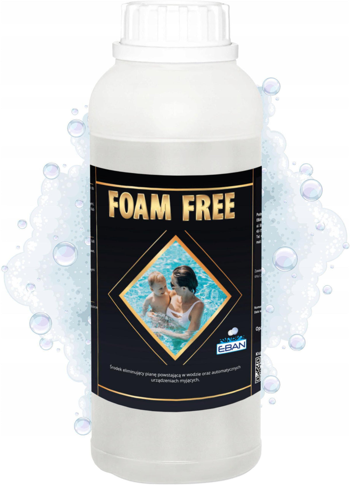 FOAM FREE 1L SKIMMER ANTI FOAM AGENT FOR POOL FOAM REMOVAL IN WATER