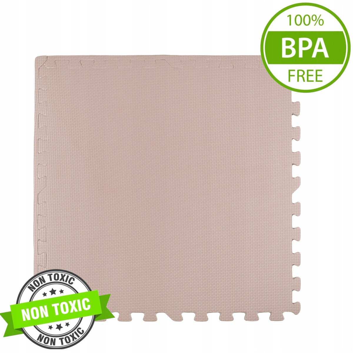FOAM MAT 180x60 CM LARGE FOAM PUZZLE 3 PCS LIGHT PINK Packaging status original